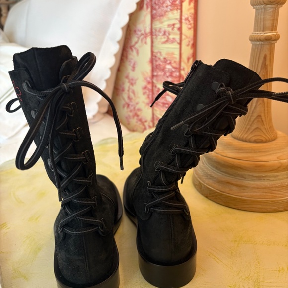 AF VANDEVORST SUEDE COMBAT BOOT - Picture 5 of 7